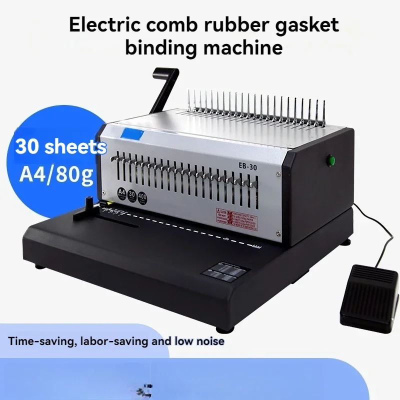 Binding Machine Comb - Rilegatrice elettrica robusta per documenti finanziari;