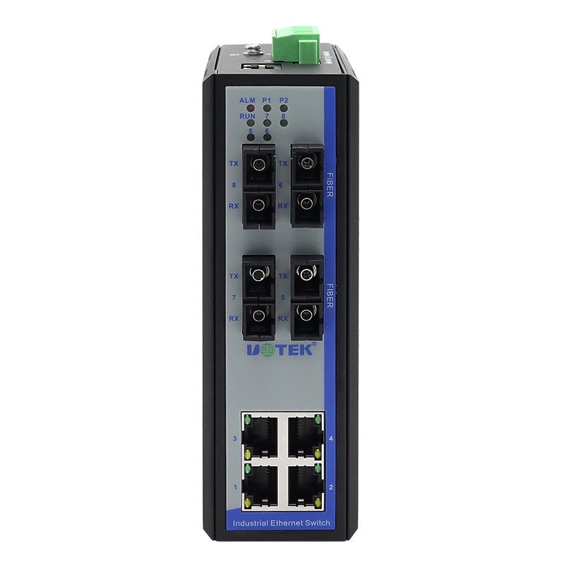 Ethernet Switch 8 Port - UOTEK 100M Switch Ethernet gestito a