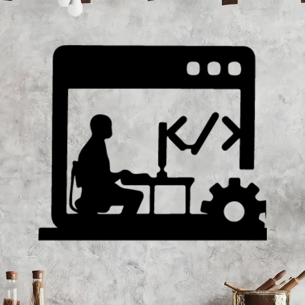 Tech Office Wall Art - CIFBUY Decorazione da parete in metallo,