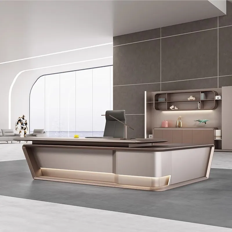 Office Tech And Management - Set Scrivania e Sedia Direzionale Moderna