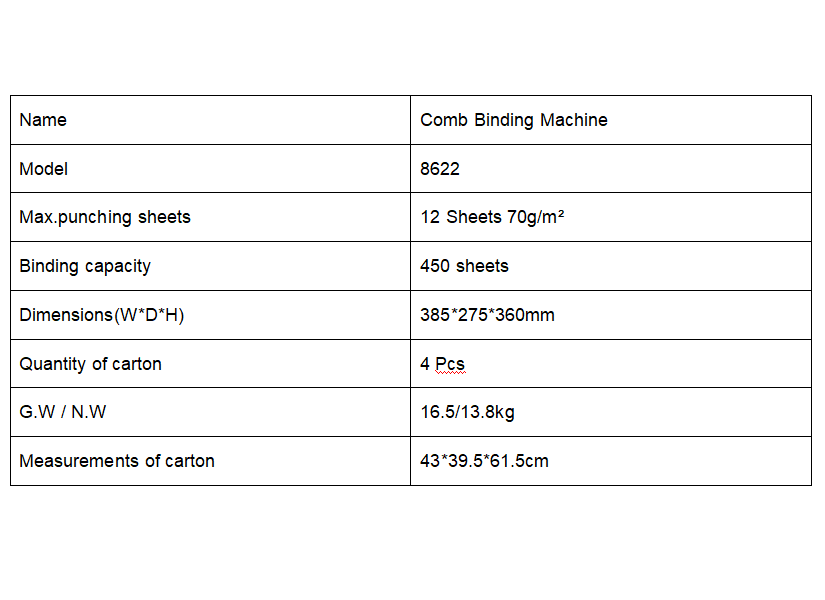Rilegatrice a pettine 8622, 21 - Binding Machine Comb recensione e prezzo
