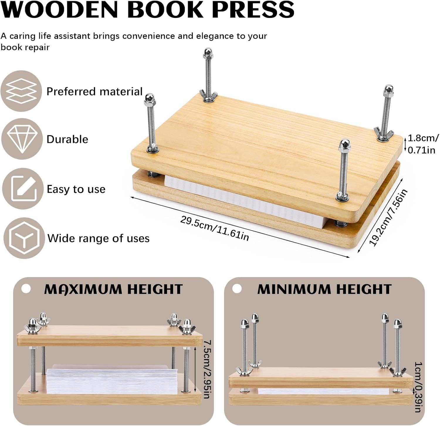 Pressa per Libri in Legno, Str - Binding Machine Comb recensione e prezzo