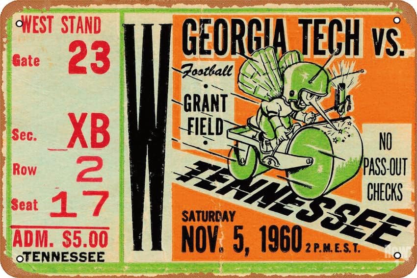 Poster 1960 GEORGIA TECH VS. T - Office Of Tech recensione e prezzo