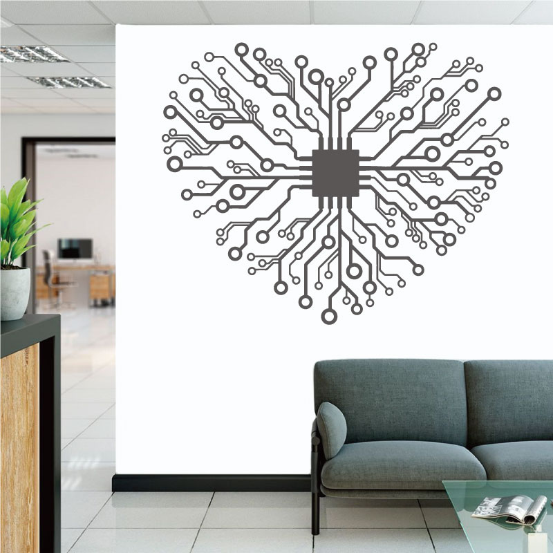Love Chip Tech Company Ufficio - Tech Office Wall Art recensione e prezzo