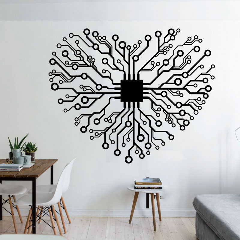 Love Chip Tech Company Ufficio - Tech Office Wall Art recensione e prezzo