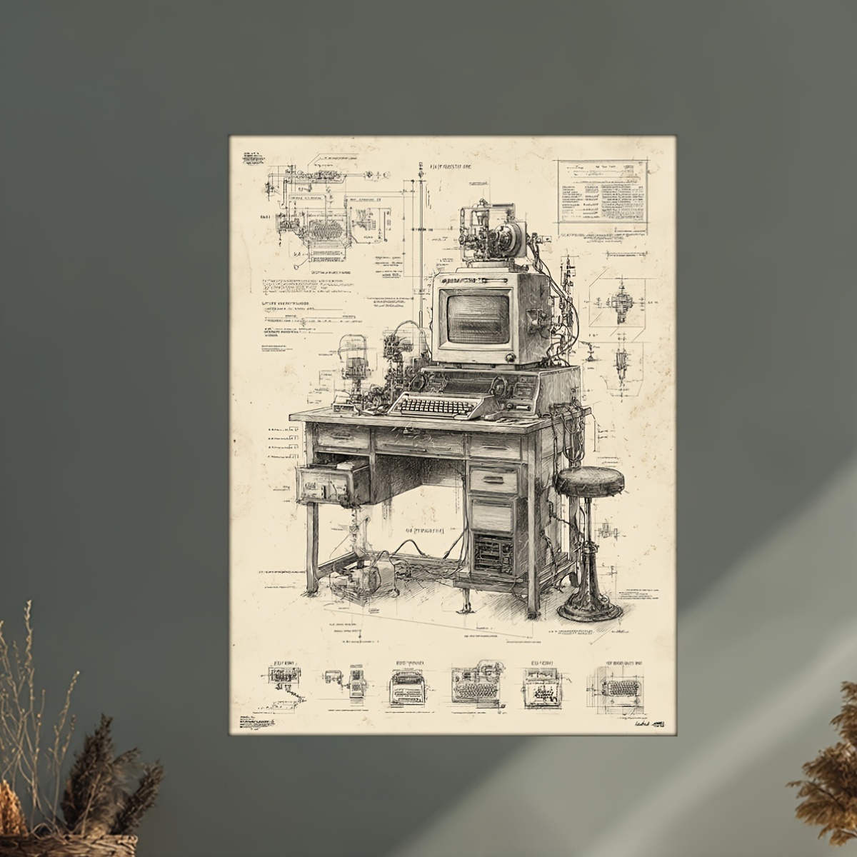 CIFBUY Poster Vintage sull'Inv - Tech Office Wall Art recensione e prezzo