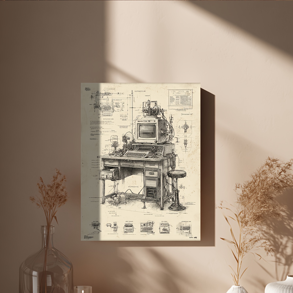 CIFBUY Poster Vintage sull'Inv - Tech Office Wall Art recensione e prezzo