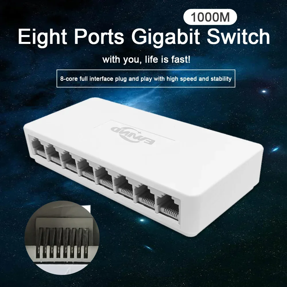Nuovo switch Ethernet 10/100/1 - Ethernet Switch 8 Port recensione e prezzo